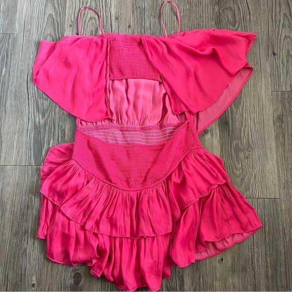 NWT Pants Store Tube Top Ruffle Dress With Shorts Large - Picture 6 of 9